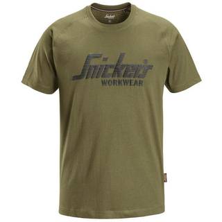 Snickers Logo T-shirt 2590 khaki, M 25903100005