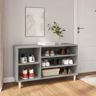 skoreol 102x36x60 cm konstrueret træ betongrå