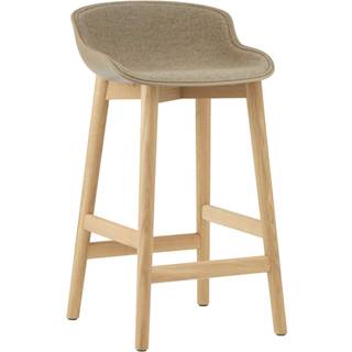 Normann Copenhagen Hyg Barstol 65 Cm Betrukket Forside / Egetræ - Barstole Ny Uld Sand - 605125