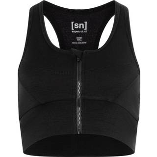super.natural Women's Motion Zip Top Jet Black, M