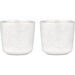Marimekko Unikko kop uden hank 20 cl 2-pak White/Offwhite