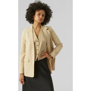 Vero Moda - Beige - Vmcarmen Ls Loose Blazer Noos - X-Small