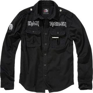 Brandit Iron Maiden Vintage Langærmet Skjorte Eddie Sort - L
