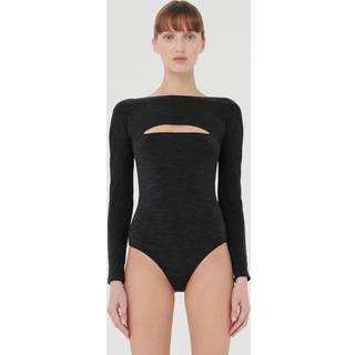 Wolford Cutout wool bodysuit - black - M