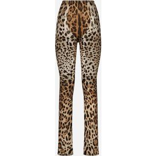 Dolce&Gabbana x Kim printed high-rise skinny pants - brown - XXXS