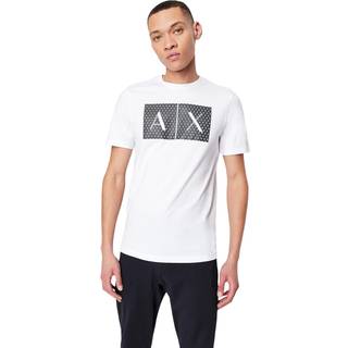 Armani Exchange Crew Neck Logo T Shirt White