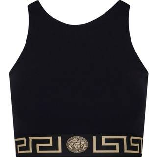 Versace Greca cutout sports bra - black - XL