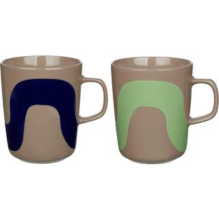 Marimekko Seireeni krus 25 cl 2-pak Terra/Mørkeblå/Mint