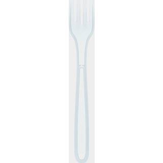 Plastgaffel Nordiska Plast ECO, transparent, 18 cm, 4-pak