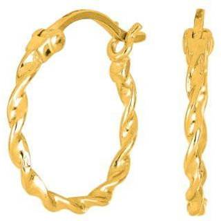 Nordahl Jewellery - NICE52 creoler snoede i forgyldt