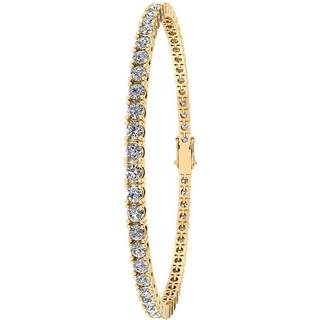 Henrik Ørsnes Design Tennis 14 Karat Guld Armbånd med Brillanter 3,22 Carat TW/SI