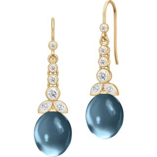 Julie Sandlau Treasure Øreringe 22 kt. Forgyldt Sølv HKS710GDLBCRCZ - Dame - 925 Sterling Silver