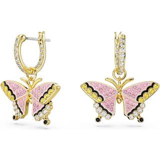 Idyllia Drop-Ohrhänger, Schmetterling, Mehrfarbig, Goldlegierungsschicht
