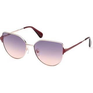 MAX&Co Kvinde MO0082 33W Solbriller Metal Guld Blå Cat Eye Normal Skygge