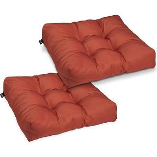 Klassisk tilbeh?r Vandafvisende firkantet g?rdhave s?de puder 19 x 19 x 5 tommer 2 pakke mursten udend?rs s?de puder