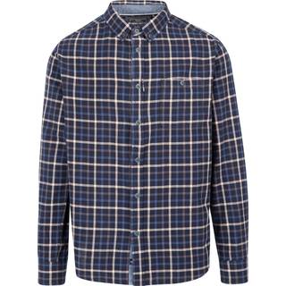 Trespass withnell - male casual cotton shirt BLUE CHECK L