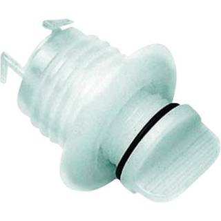 Bundprop / bundprop båt Nuova Rade Drain Socket with Captive Plug Round, udenpåliggende, polyamid, Ø40 mm, Ø27 mm, hvid