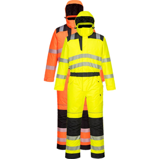 PW3 hi-vis termodragt - Gul/sort (Størrelse: XL)