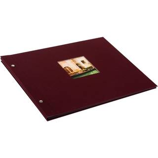 goldbuch Bella Vista screw-top album 39x31 40 black pages bordeaux