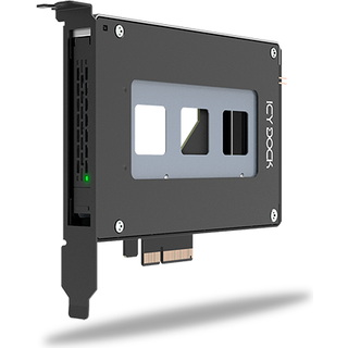 Icy dock ToughArmor MB111VP-B - storage mobile rack - U.2 / U.3 SSD mobile rack - NVMe - PCIe 4.0 x4