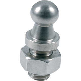 Kugleled til 8 mm gasdæmpere nylon, 2 stk