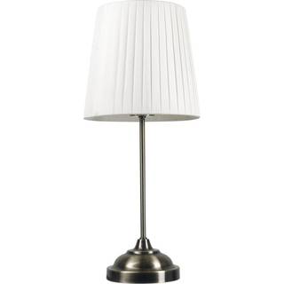 PLATINET Bordlampe m. Bronze Base H 48cm - Hvid