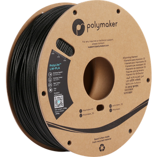 Polymaker - Polylite LW-PLA - Black - 1.75mm - 800g