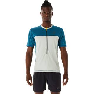 Asics Men's Fujitrail Short Sleeve Top Ink Teal/Light Sage, XS