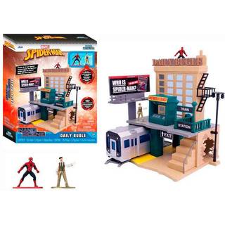 Marvel SpiderMan Nano metal legesæt - Daily Bugle med to figurer