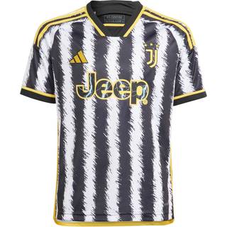 Juventus 23/24 Kids hjemmebanetrøje - Black / White - 152