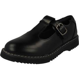 Start Rite Start Rite Envisage Black Leather Chunky T Bar School Shoes