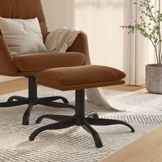 fodskammel 60x60x36 cm mikrofiberstof brun