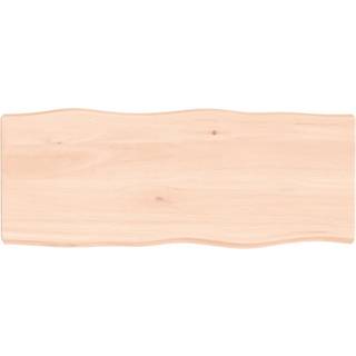 bordplade 100x40x(2-6)cm naturlig kant ubehandlet massivt træ