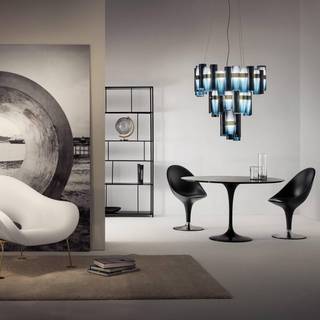 Slamp La Lollo Chandelier Extra Large - Loftslamper Cristalflex® Gradient - LALSXL0GRD01T00000EU