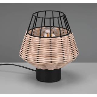 Borka bordlampe med rattan og bur, natur