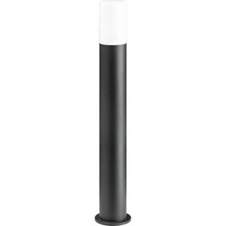 Stibelysning 1321 med opalt glas grafit Højde 95 cm