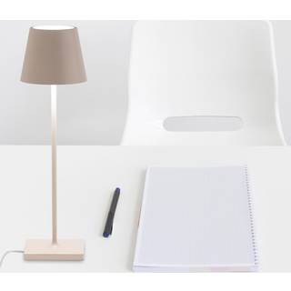 Zafferano Poldina bordlampe batteri IP65 sand