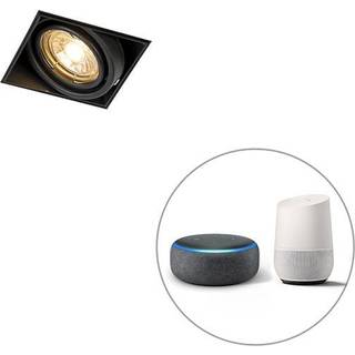 Smart indbygget spotlight sort inkl. Wifi GU10 Trimless - Oneon 1