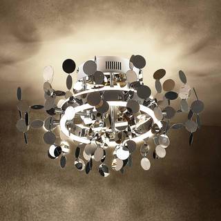 Lucande Glimmo LED-loftlampe, krom