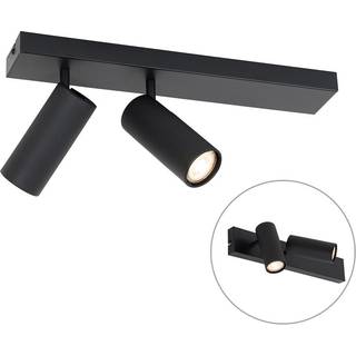 Moderne loftsspotlight sort 2-lys justerbar - Renna
