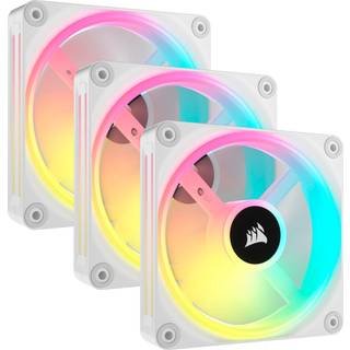Corsair iCUE LINK QX120 RGB Starter Kit - White - Kabinet køler - 120mm - Hvid med RGB - 37 dBA