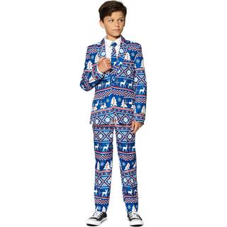 Suitmeister - Boys Christmas Blue Nordic S