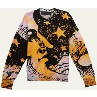 Amiri Kids Intarsia-knit cotton and cashmere sweater - multicoloured - Y 12