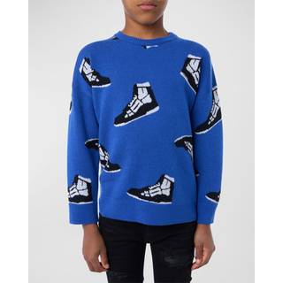 Amiri Kids Skel Top sweater - blue - Y 8