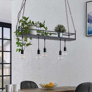 Lindby - Kirista 5 Pendel Black