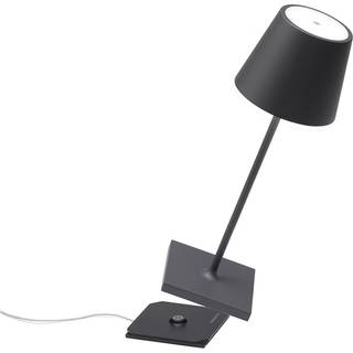 Zafferano Poldina mini bordlampe batteri IP65 grå