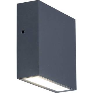 LUTEC GEMINI XF udendørs LED væglampe, down, 1 lyskilde, H11 cm, IP54, mørk grå