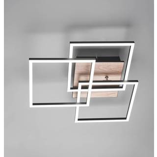 Mobile LED-loftlampe 3 lysk. fjernbetjening træ