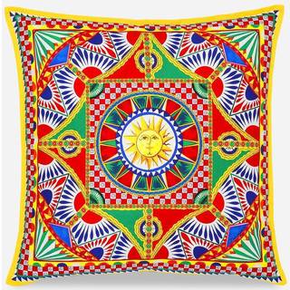 Dolce&Gabbana Casa Cushions - 'Carretto Siciliano' canvas cushion, medium in Multicolor 100 % Canvas