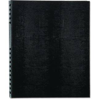 NotePro Notebook 8-1/2 x 11 75 styrede Sheets White Paper Black Cover